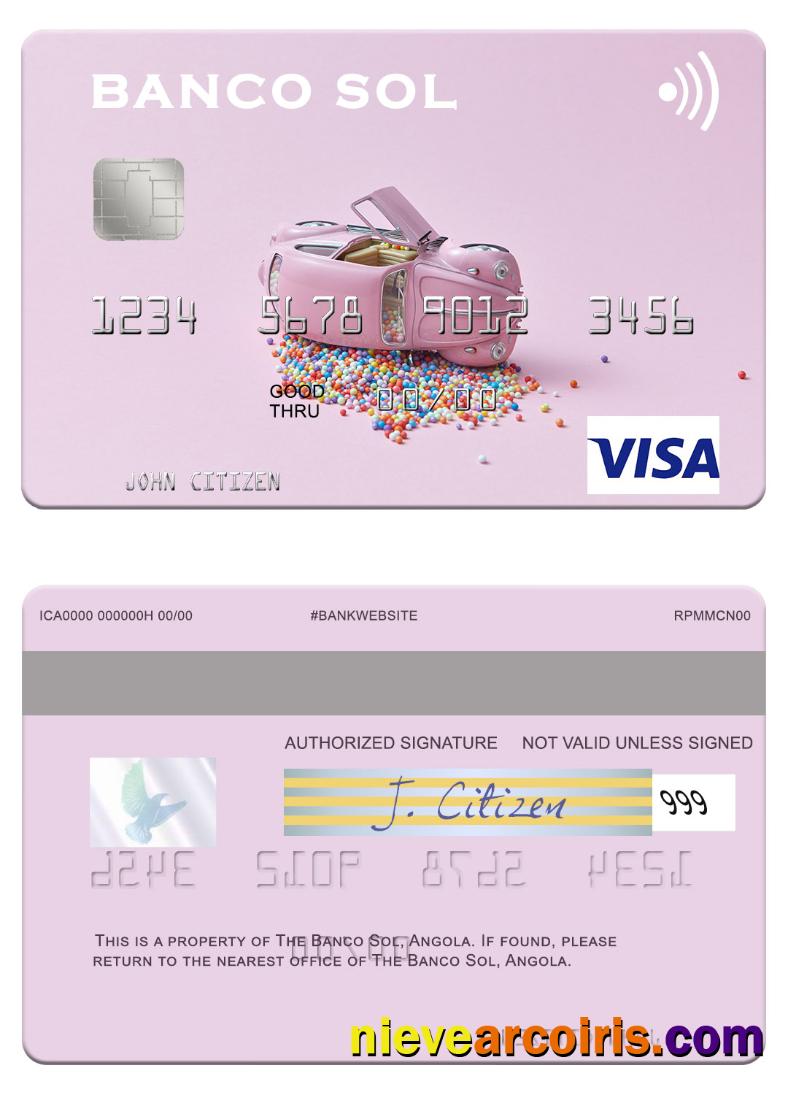 Angola Banco Sol visa card